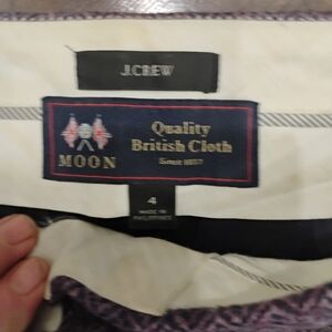 J. Crew Purple British Wool Pants